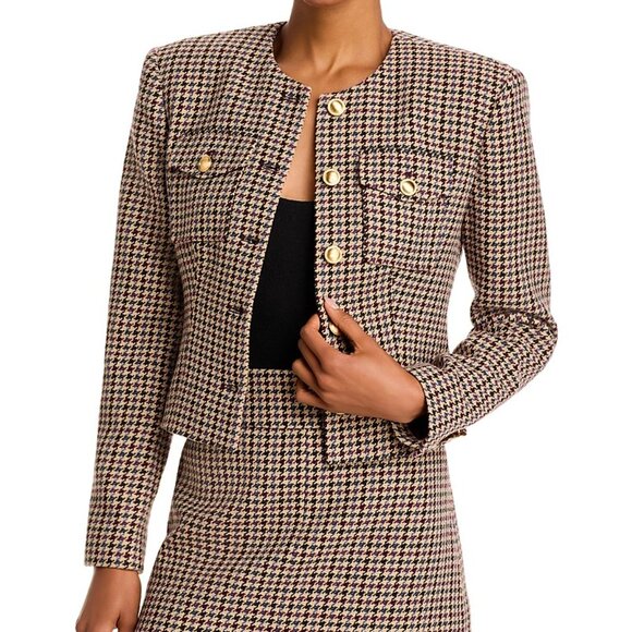 Ronny Kobo “Jerry” Tweed Jacket – Red – Size M – NWT - Picture 4 of 4